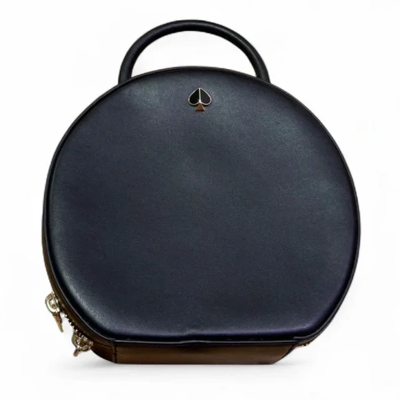 Kate Spade - Like New - Andi Black Leather Canteen Handbag w crossbody strap - Picture 5 of 10